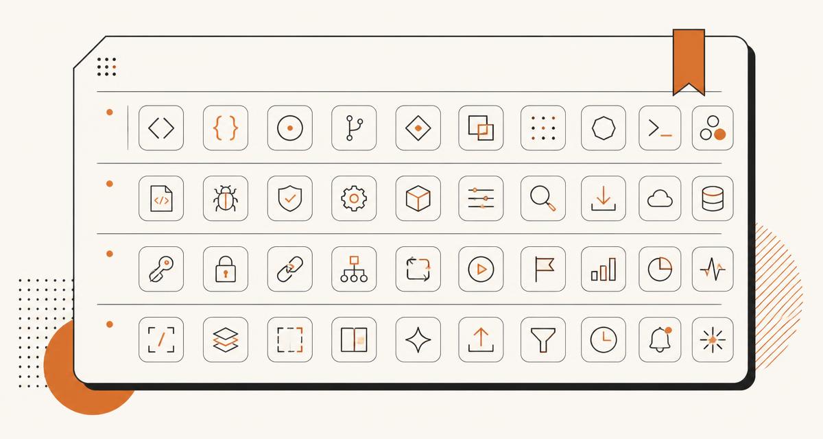 Illustration of a printed reference cheat sheet