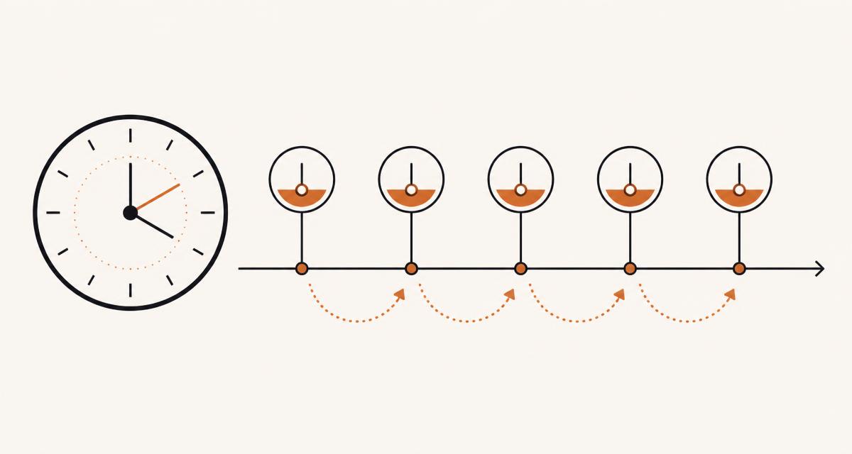 A clock face with five asterisk schedule markers