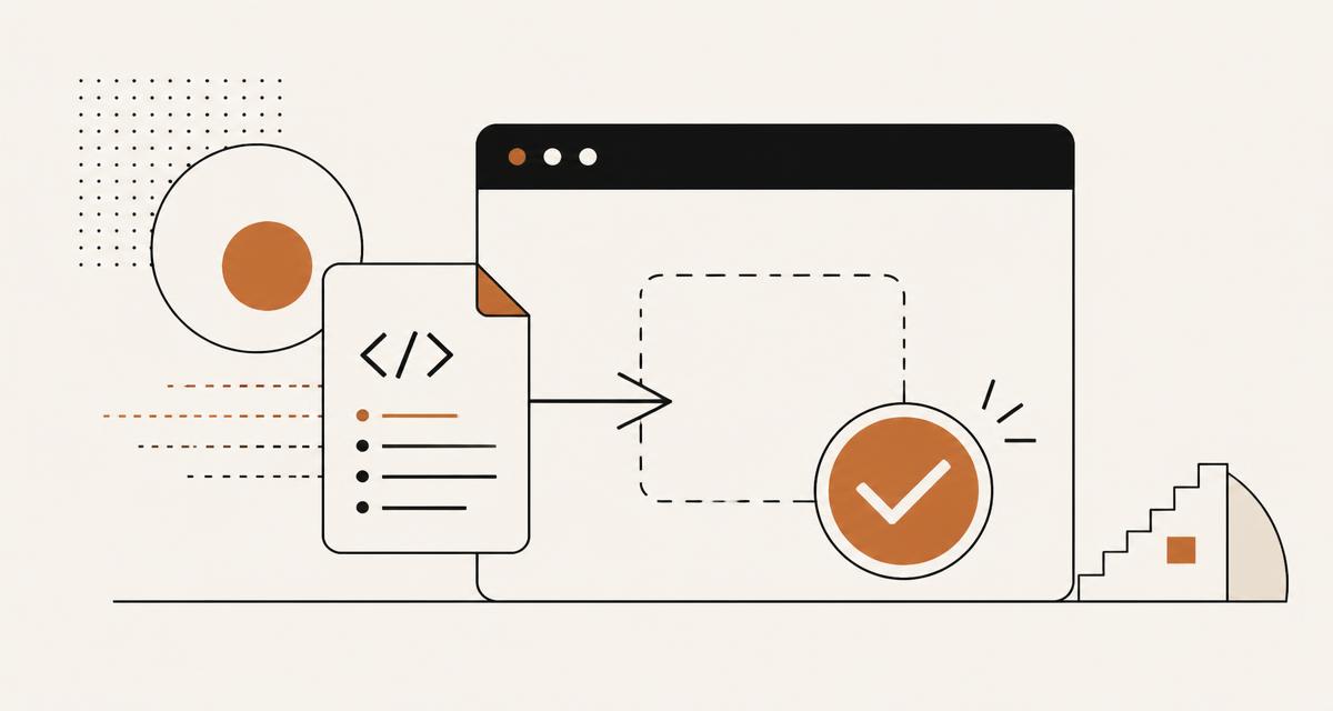 A script file being added to a browser window with a tick